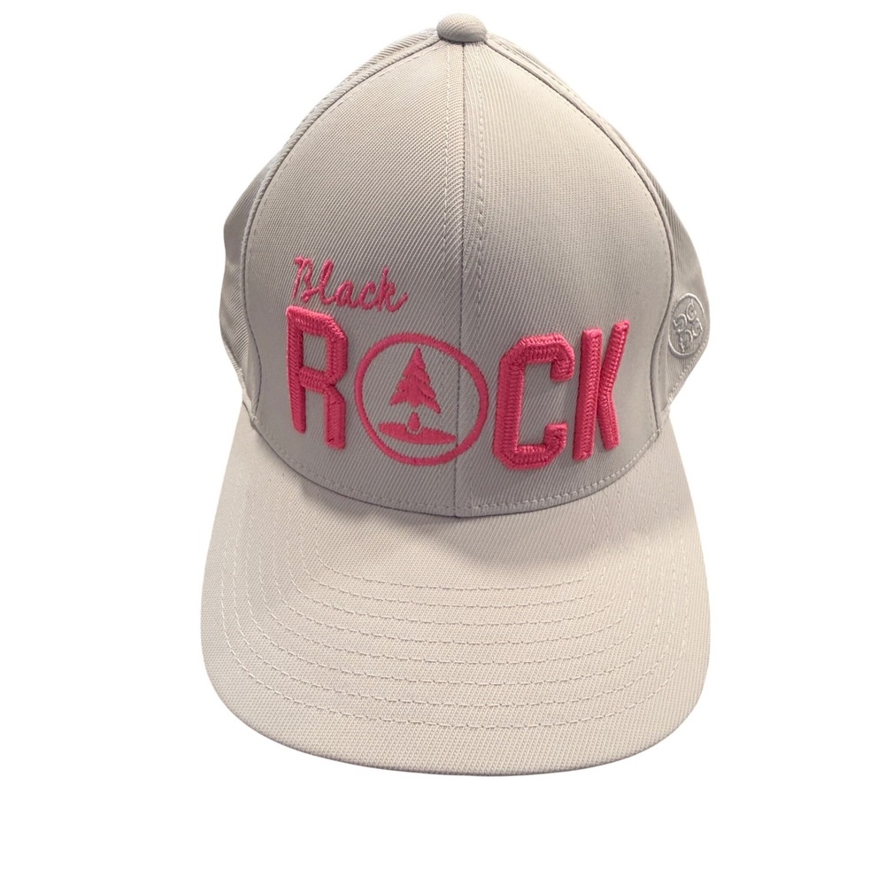 G/FORE Black ROCK Golf Hat Flexfit 110 Snapback white Pink Embroidered Cap